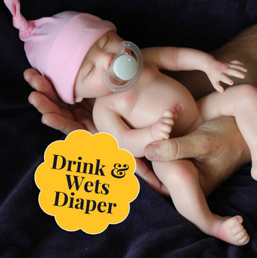 13 Inch Drink Wet Silicone Doll